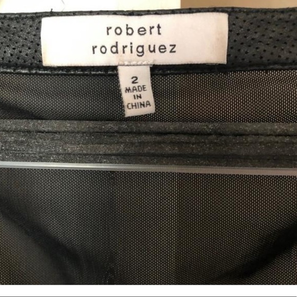 Robert Rodriguez Leather Peplum Top - Picture 7 of 9